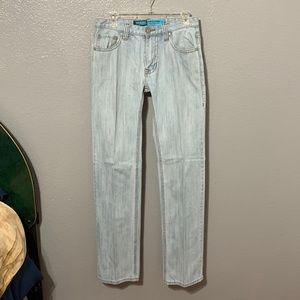 Men’s Rock & Roll Denim Slim Fit Straight Leg Jeans Size 30 X 36